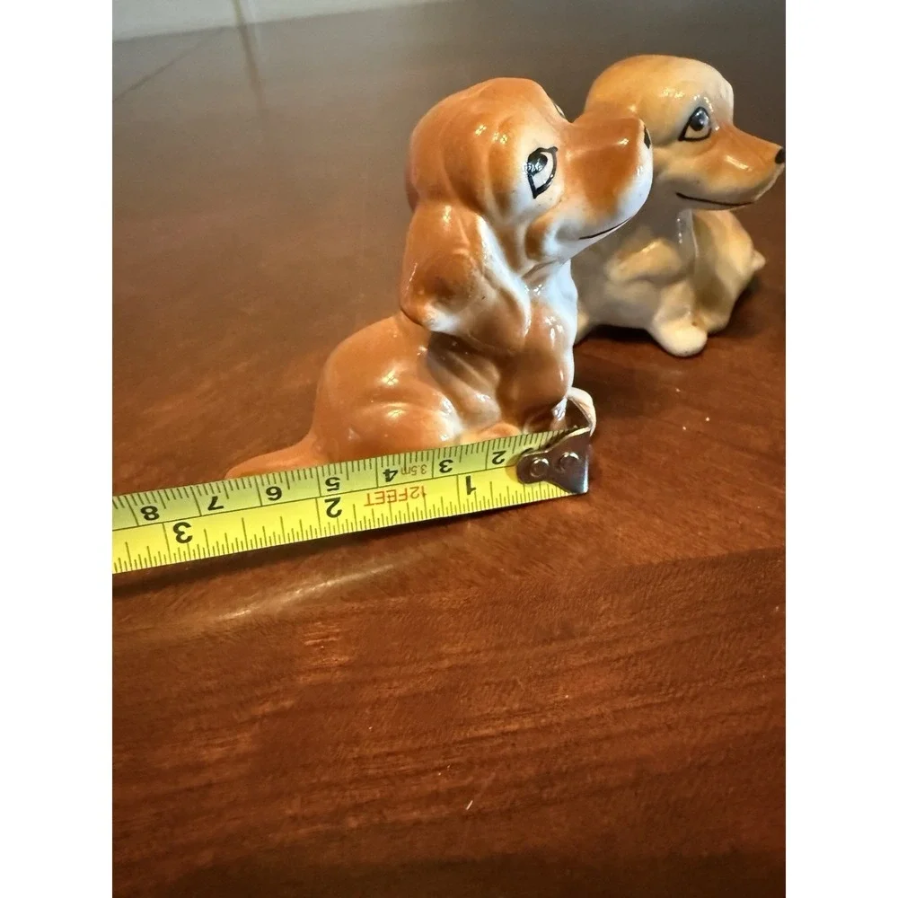 Vintage Porcelain Dog & Cat Figurines Set Cute‎ Mini Animal Decor